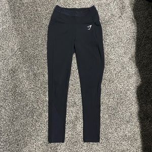 Gymshark Black full length leggings, size small